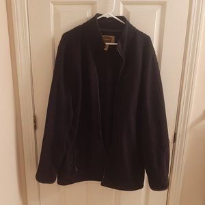 Foundry Supply Water Resistant Full Zip Jacket, LT, Black heavy weight Polyester